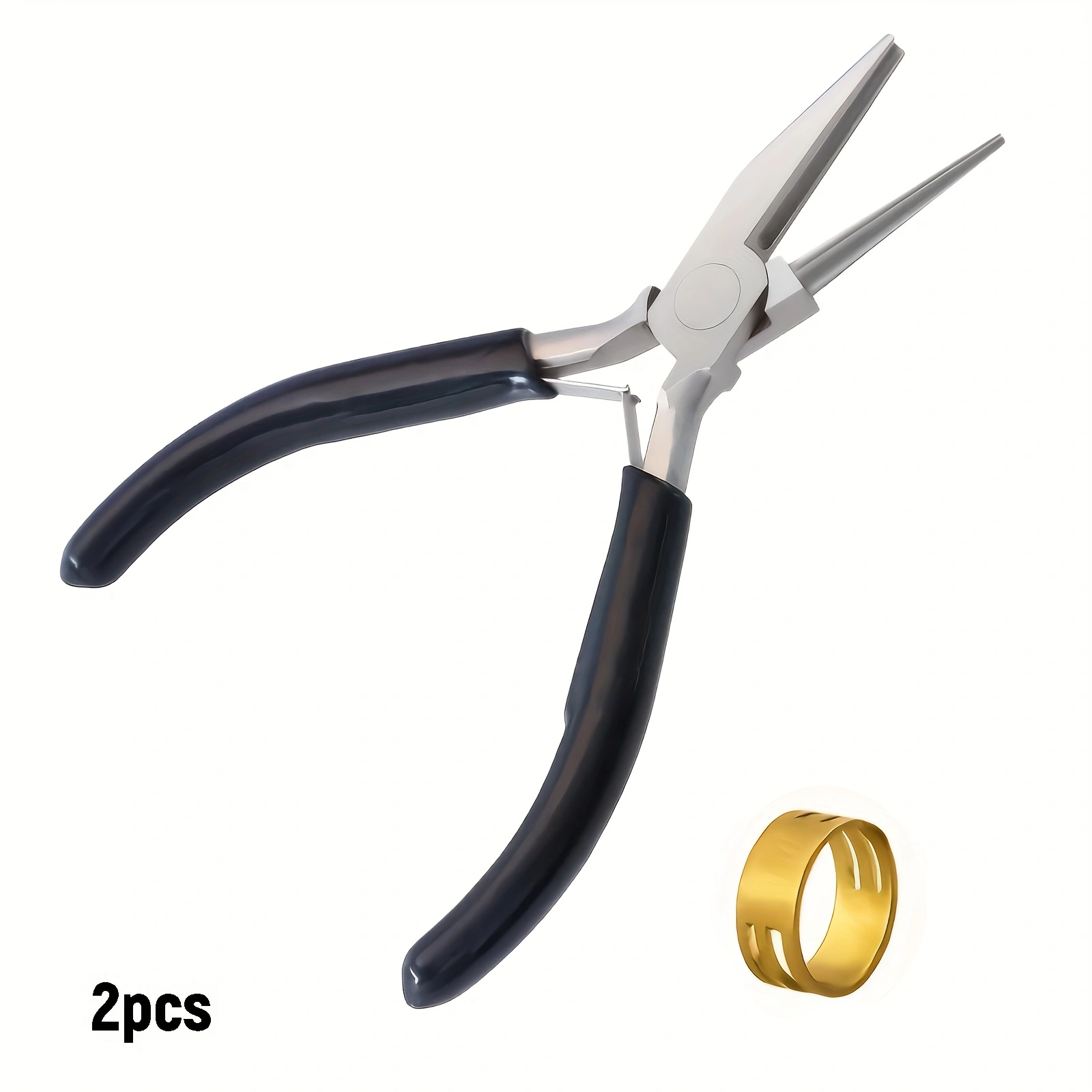 Jewelry Making Round Nose Pliers - 2/1 adet siyah sivri uçlu pense