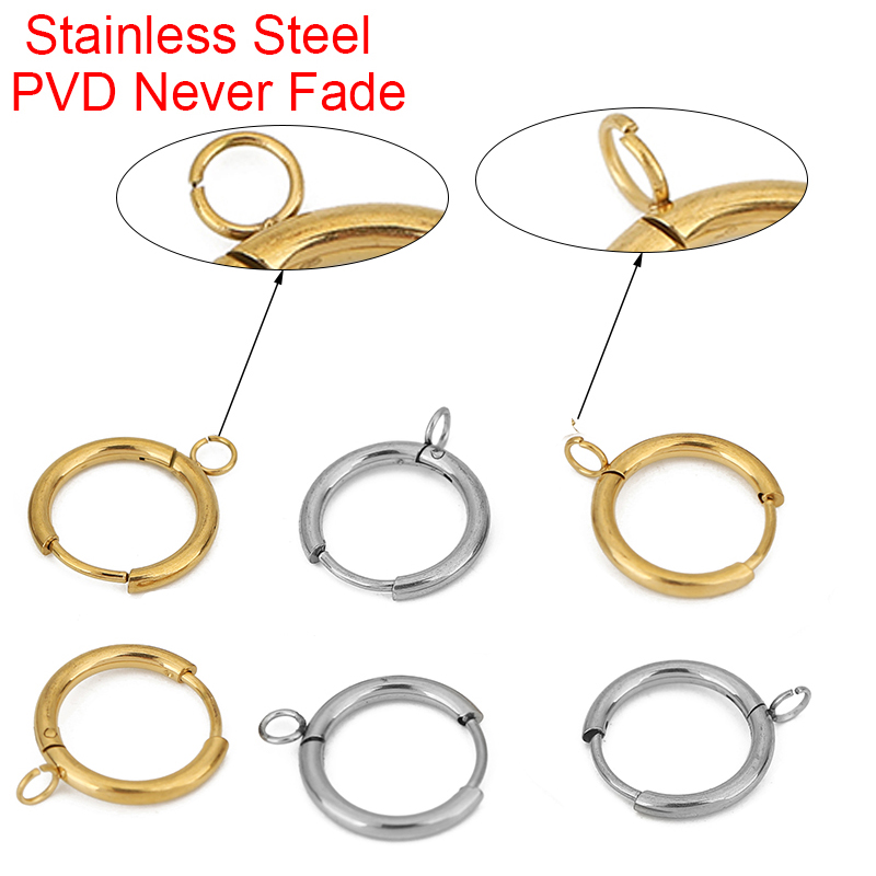 Jewelry Making Earring Supplies - 10 adet PVD Asla Solmaz küpe