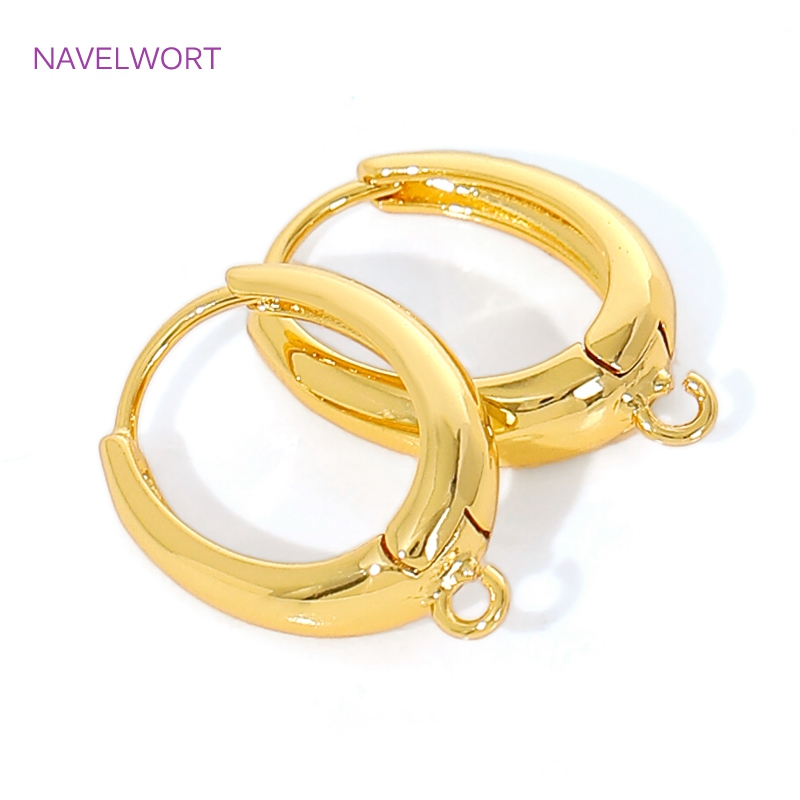 Jewelry Making Set - 18K Altın Kaplama Pirinç Kulak Kancaları