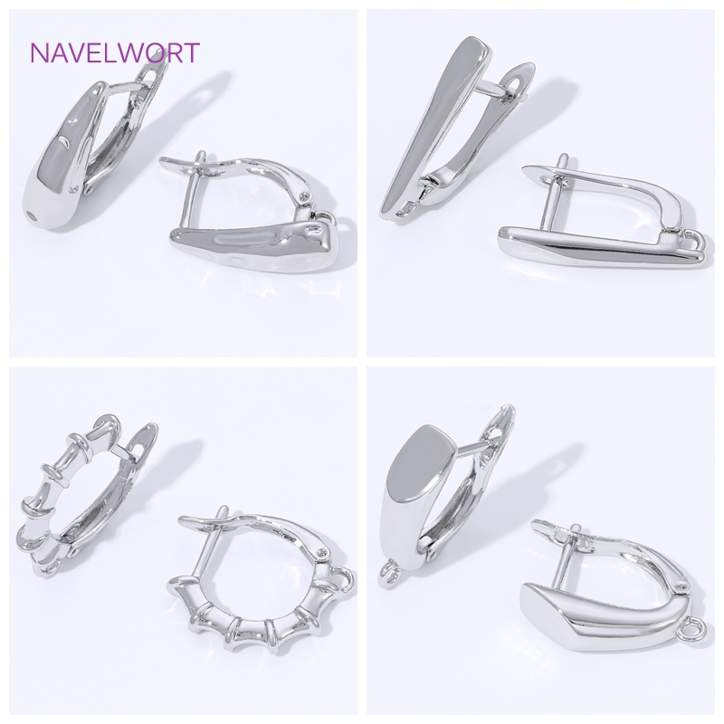 Jewelry Making Set - 18K Altın Kaplama Pürüzsüz Küpe Kancaları