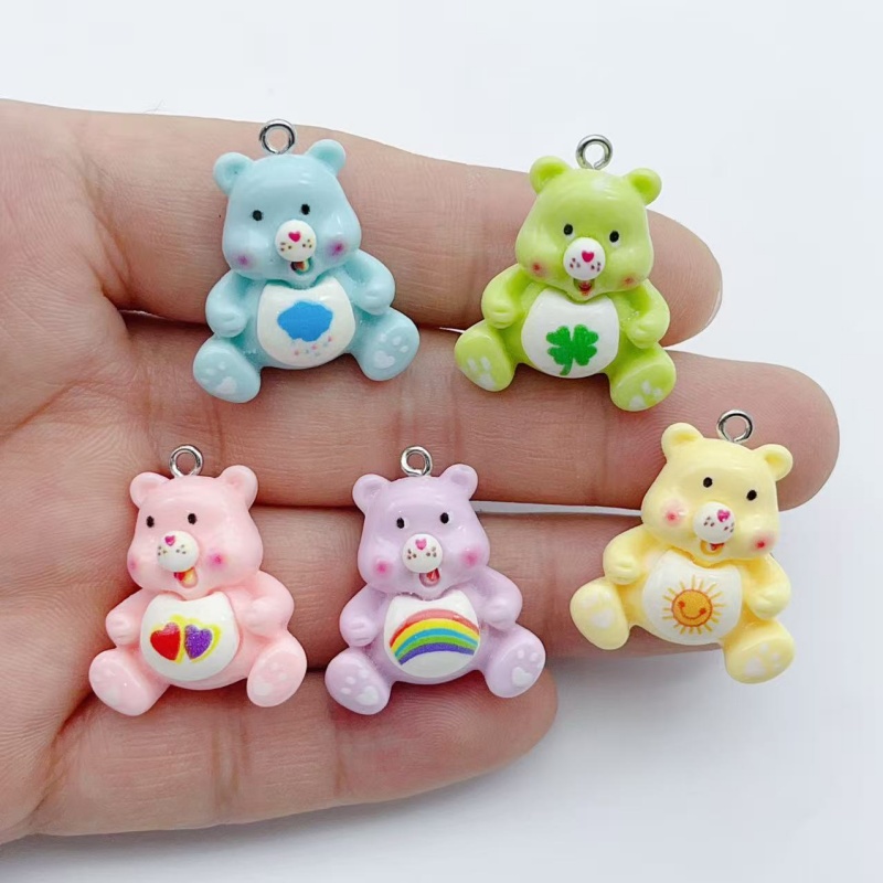 Jewelry Making Charms - 10 adet karikatür hayvan figürlü kolye
