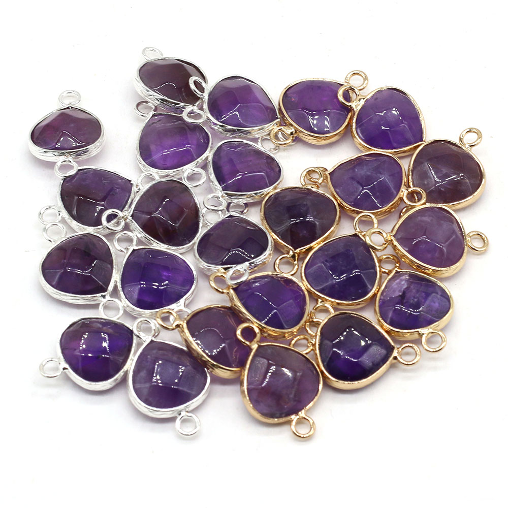Jewelry Making For Adults - 2 adet Doğal Taş Konnektörler Yağ