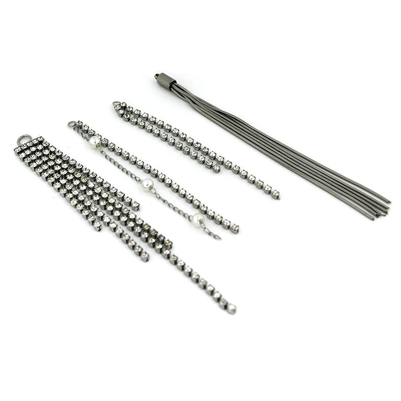 Jewelry Making Materials Wholesale - 2 adet Paslanmaz Çelik Rhinestone Zincir