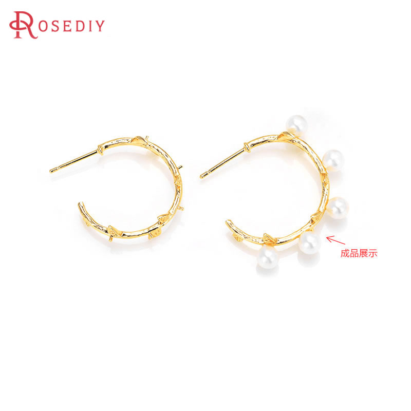 Jewelry Making Set - 6 adet 18K altın rengi pirinç