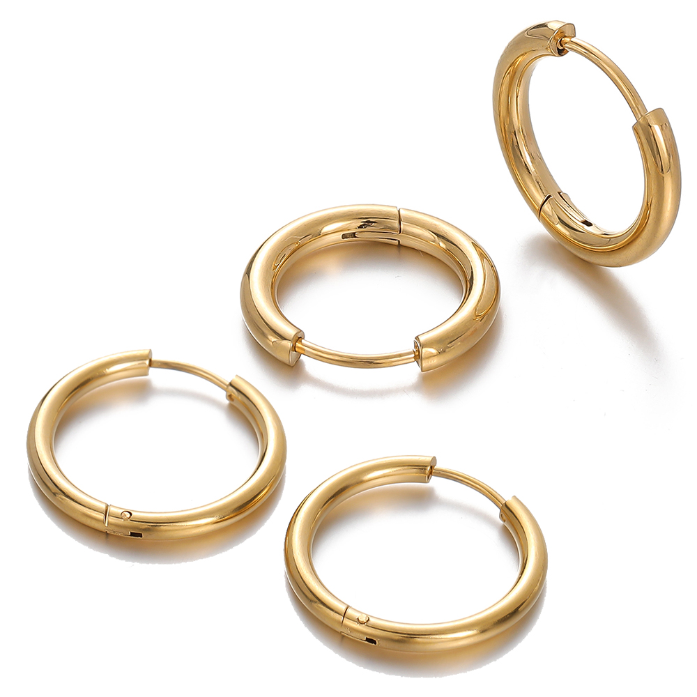 Jewelry Making For Adults - 2 adet 8/10/12/14/16/18mm Paslanmaz Çelik halka