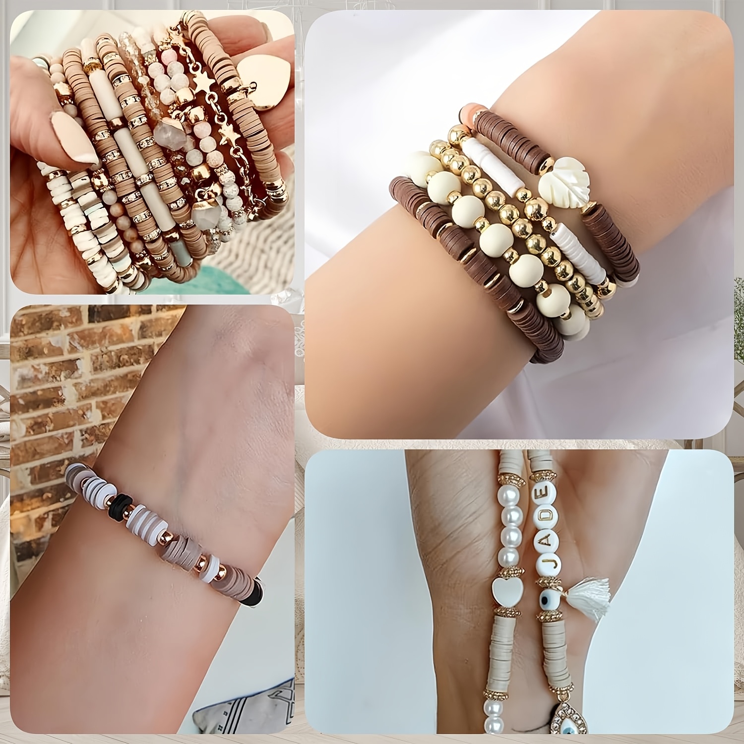 2000 Adet Pembe ve Kahverengi  - Jewelry Making Course incelemesi ve fiyatı