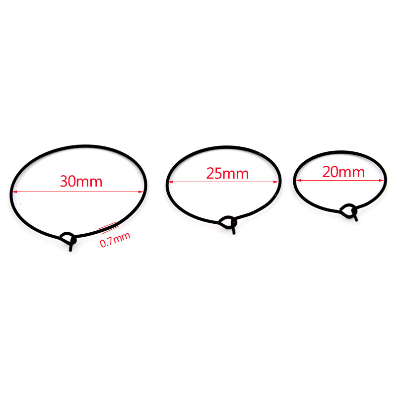 20 adet 20mm 25mm 30mm paslanm - Jewelry Making Earring Supplies incelemesi ve fiyatı