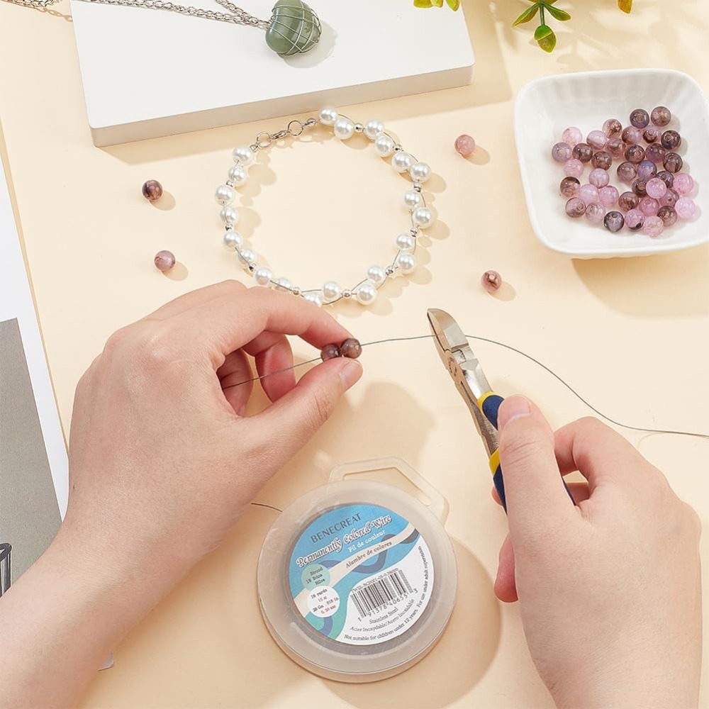19 Tel Boncuk Dize Tel (0.015  - Jewelry Making Course incelemesi ve fiyatı