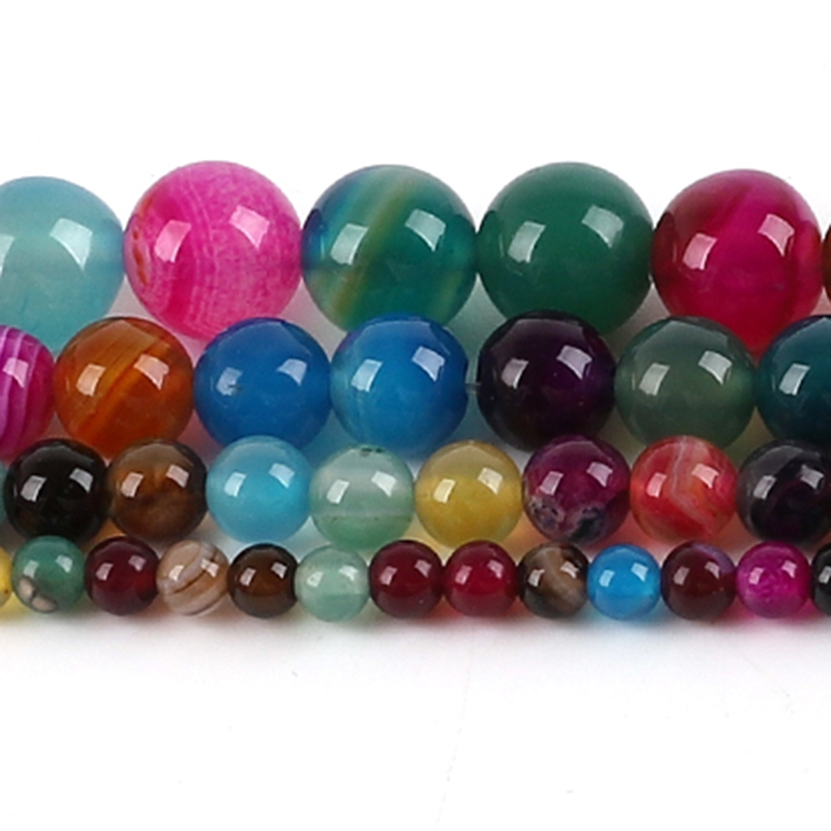 Doğal Akik Taş Boncuklar Renkl - Jewelry Making With Stones incelemesi ve fiyatı