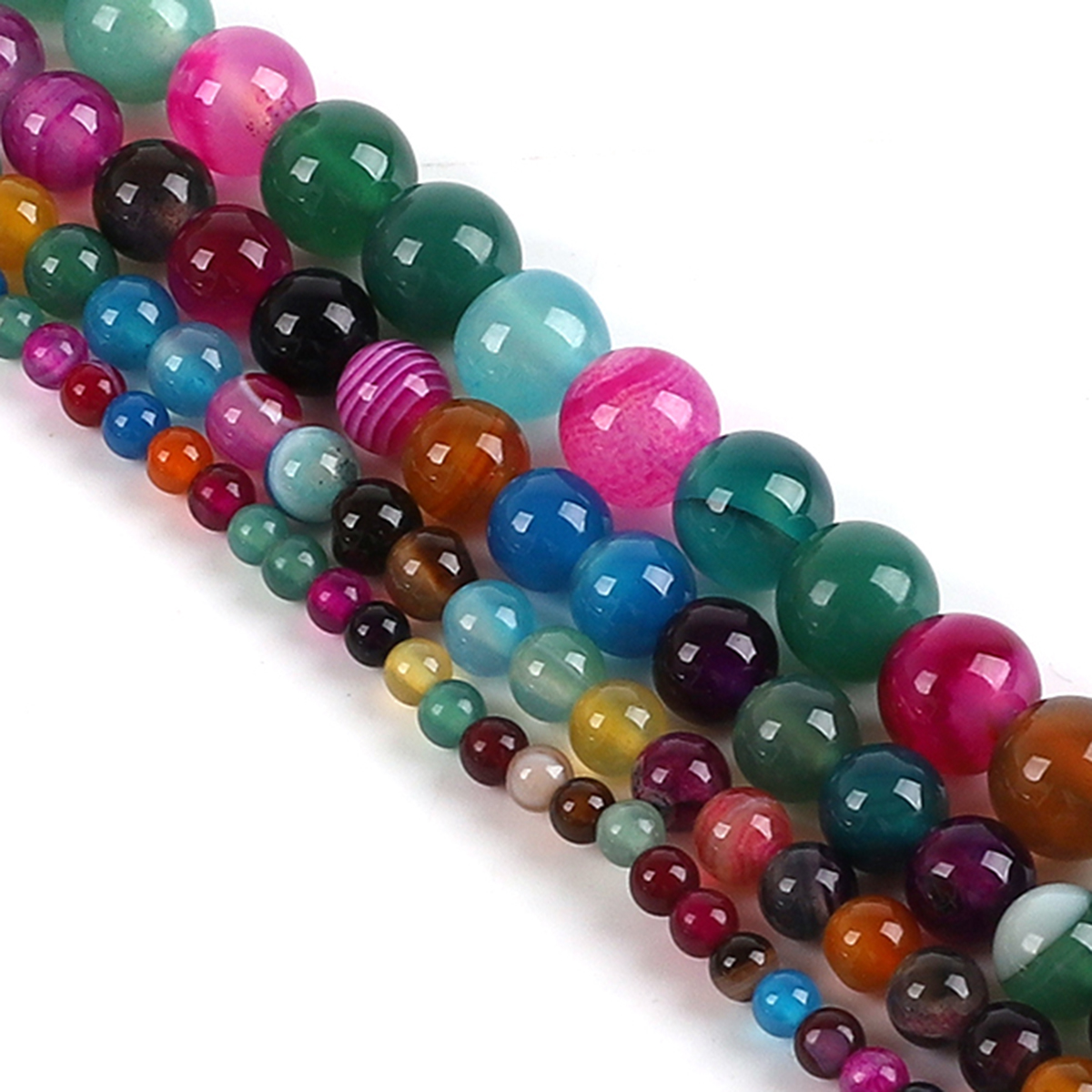 Doğal Akik Taş Boncuklar Renkl - Jewelry Making With Stones incelemesi ve fiyatı