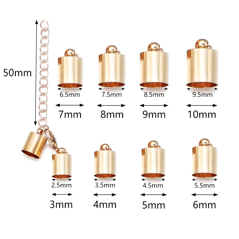 10 takım deri kordon uç kapakl - Jewelry Making School incelemesi ve fiyatı