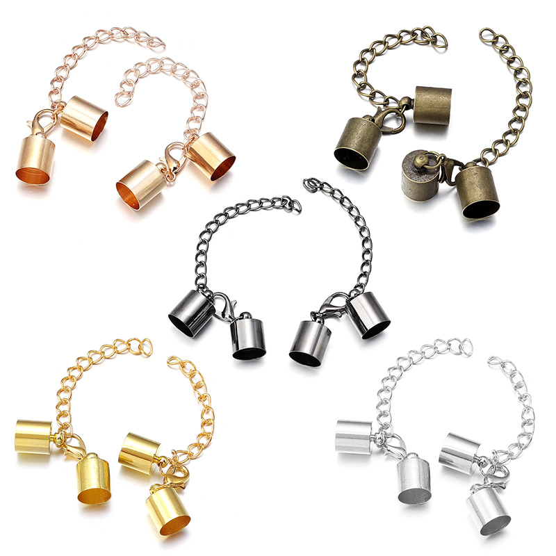 10 takım deri kordon uç kapakl - Jewelry Making School incelemesi ve fiyatı