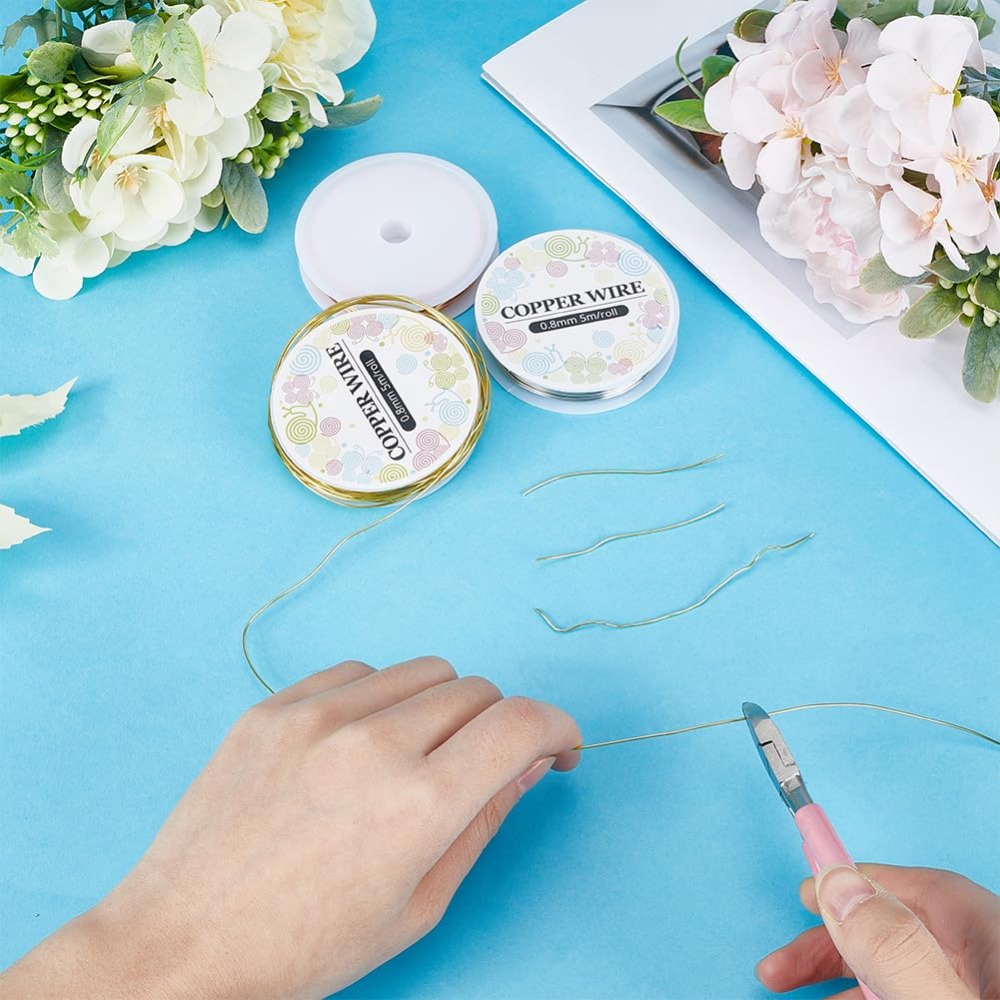 12.8 M Bakır Takı Teli 0.8mm 2 - Jewelry Making Online incelemesi ve fiyatı