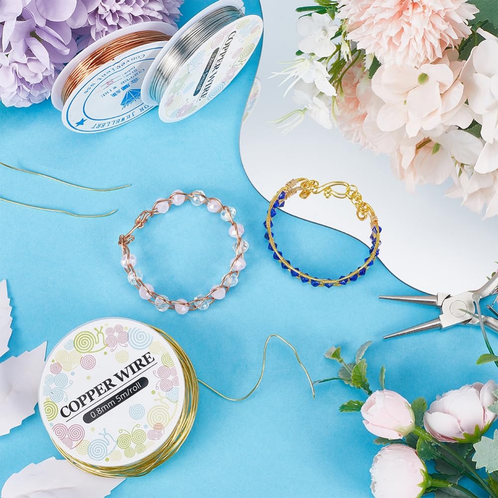 12.8 M Bakır Takı Teli 0.8mm 2 - Jewelry Making Online incelemesi ve fiyatı