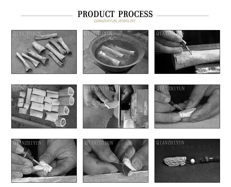 3 adet el yapımı oyma Yak kemi - Jewelry Making New Zealand incelemesi ve fiyatı