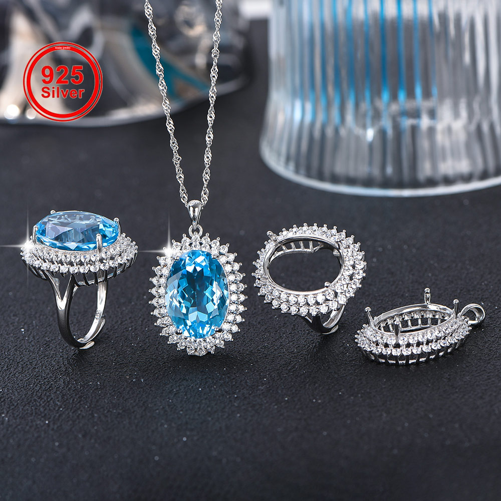 13x18mm S925 Gümüş Yüzük Kolye - Jewelry Making With Stones incelemesi ve fiyatı