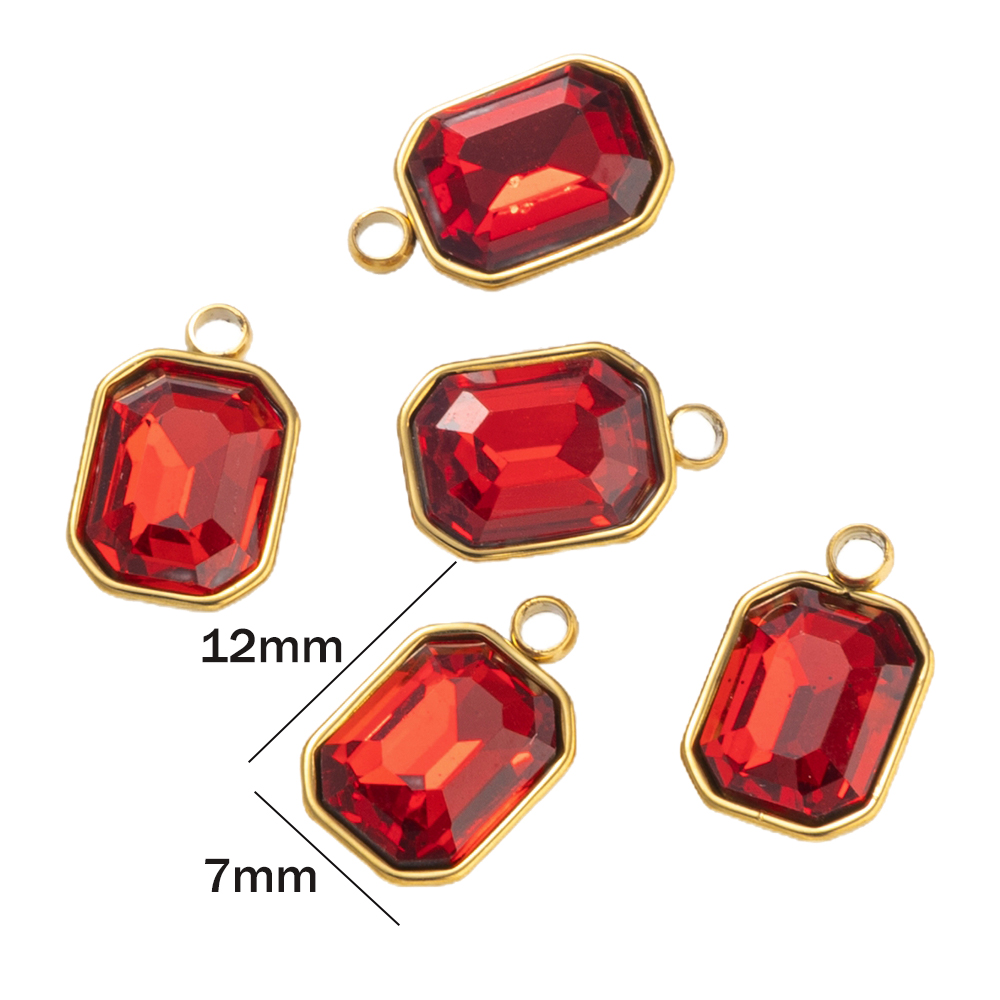 5 adet Paslanmaz Çelik Cam Rhi - Jewelry Making Gemstones incelemesi ve fiyatı