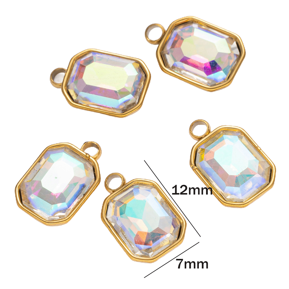 5 adet Paslanmaz Çelik Cam Rhi - Jewelry Making Gemstones incelemesi ve fiyatı