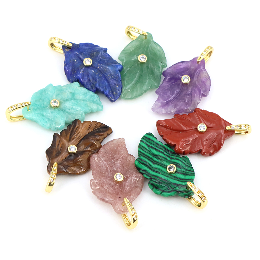 Doğal Taş Yaprak Kolye Şifa Kr - Jewelry Making Gemstones incelemesi ve fiyatı