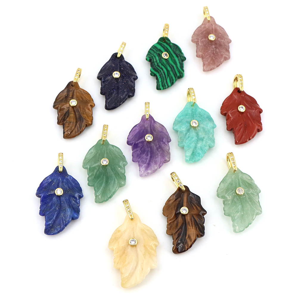 Doğal Taş Yaprak Kolye Şifa Kr - Jewelry Making Gemstones incelemesi ve fiyatı