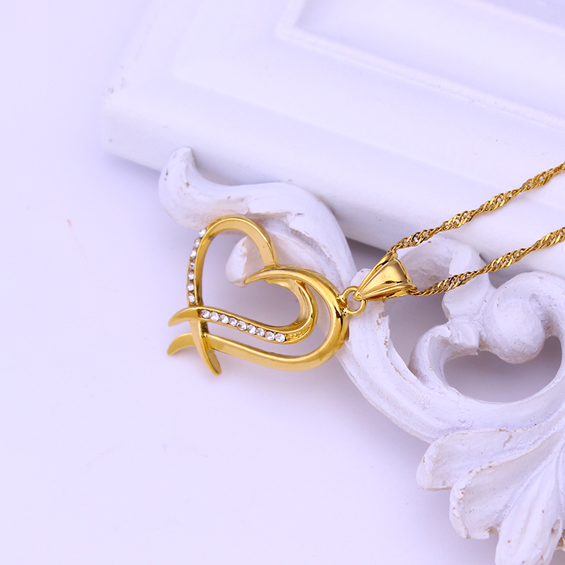 FS kalp kolye kolye altın takı - Jewelry Making New Zealand incelemesi ve fiyatı