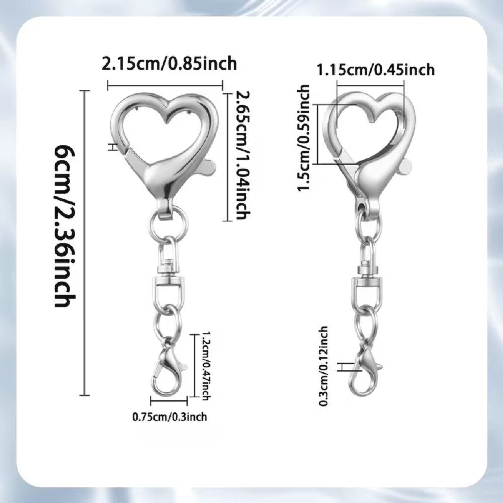 5/15/30 adet kalp şeklinde dön - Jewelry Making School incelemesi ve fiyatı