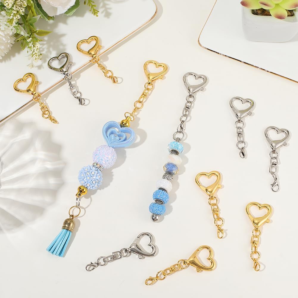 5/15/30 adet kalp şeklinde dön - Jewelry Making School incelemesi ve fiyatı
