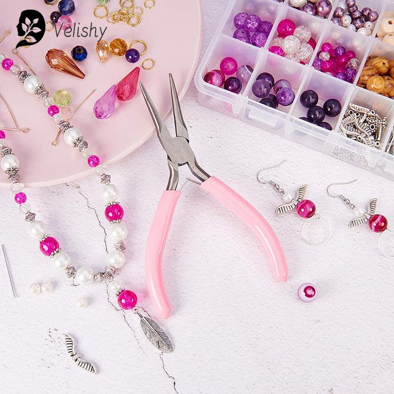 1 adet Mini pense diyagonal yu - Jewelry Making Round Nose Pliers incelemesi ve fiyatı