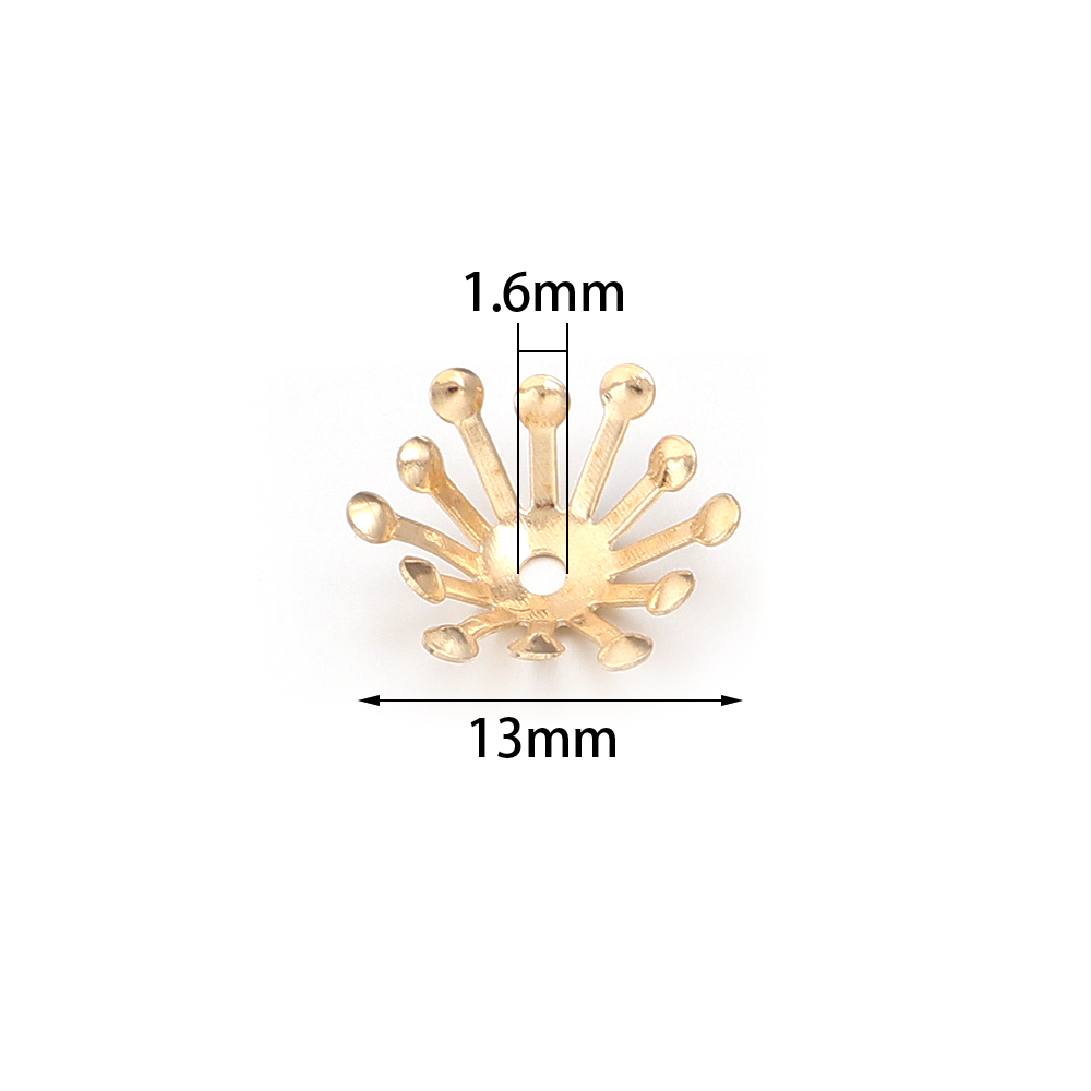 100 Adet Çap 13 MM Altın Rengi - Jewelry Making Materials Wholesale incelemesi ve fiyatı