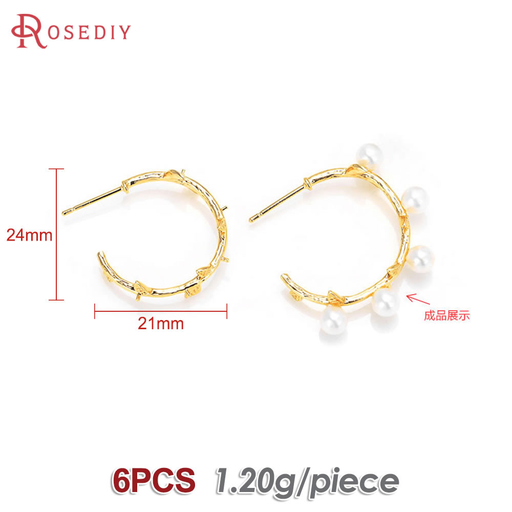 6 adet 18K altın rengi pirinç  - Jewelry Making Set incelemesi ve fiyatı