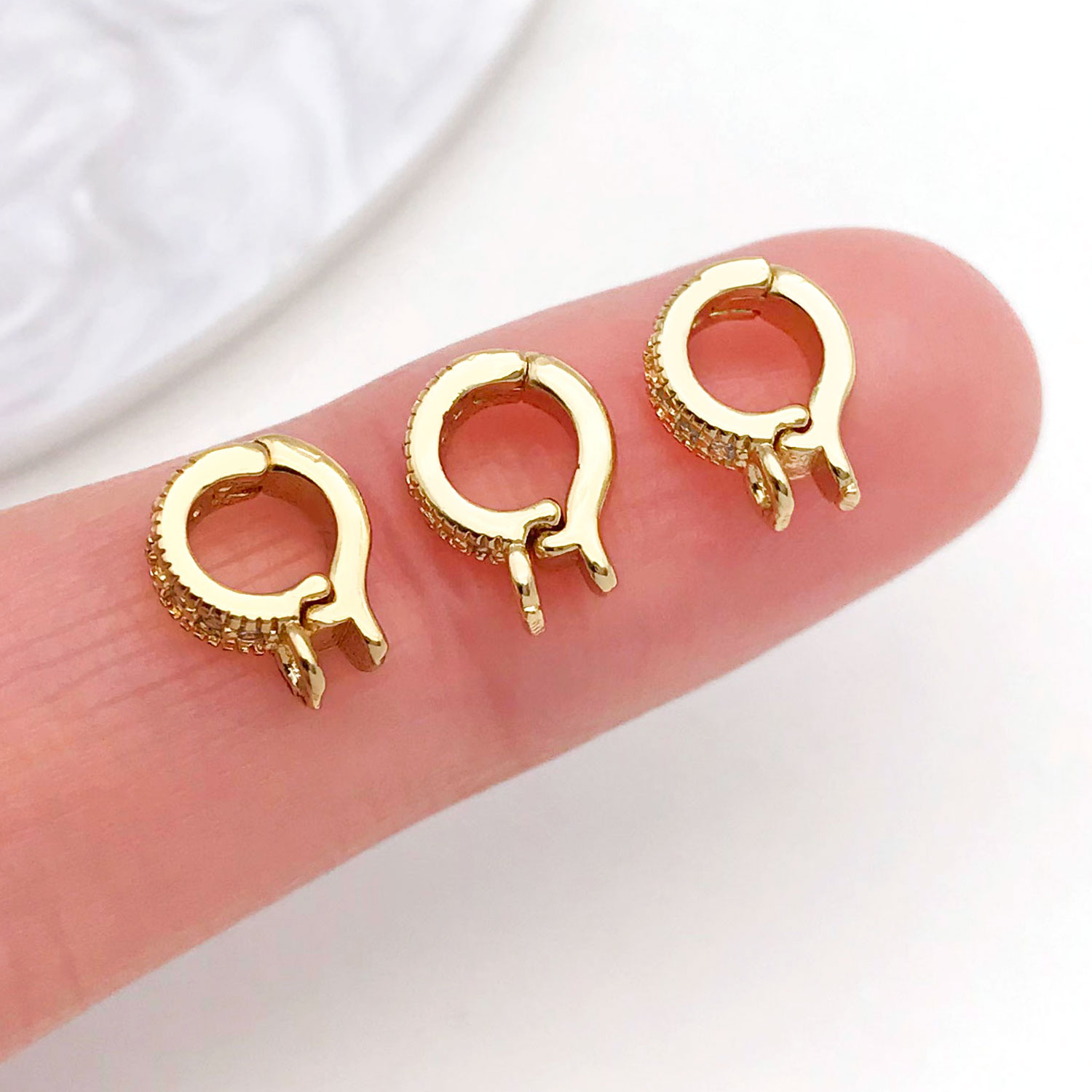 5 adet 18 K Gerçek Altın Kapla - Jewelry Making Charms incelemesi ve fiyatı