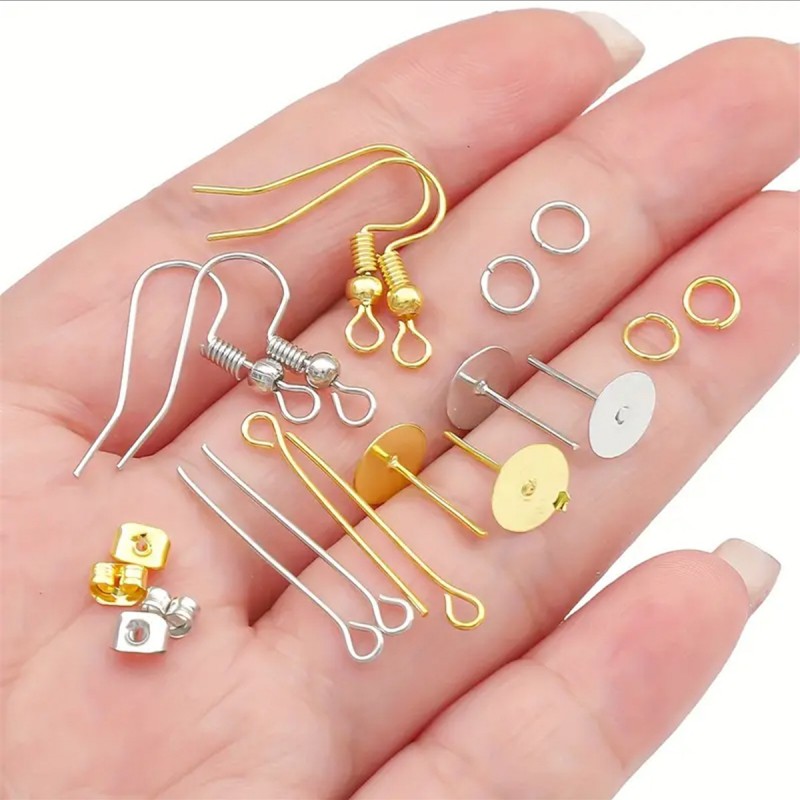 1 takım kutu kulak kancası tek - Jewelry Making Materials Wholesale incelemesi ve fiyatı