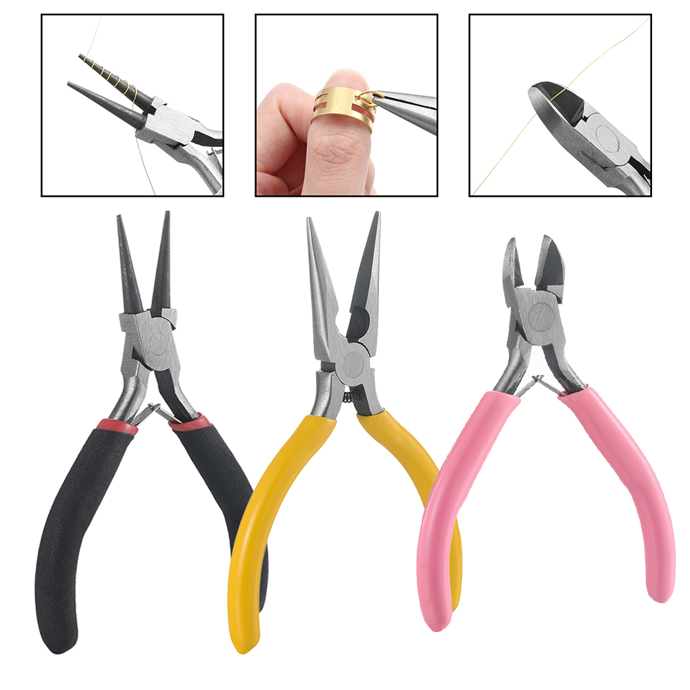 3 adet/takım 3 Stilleri Takı P - Jewelry Making Round Nose Pliers incelemesi ve fiyatı